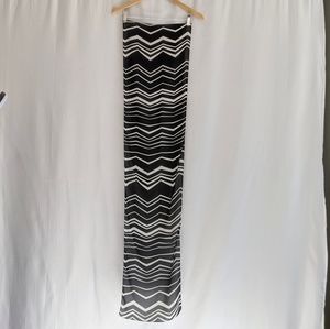 Zig Zag Long Chiffon Scarf/Wrap 🛵